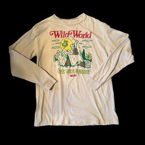 Neff Wild World Graphic Long Sleeve Tee M
